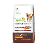 Natural Trainer Mini Adult Sensitive no grain Trout bezgraudu barība ar foreli 2kg