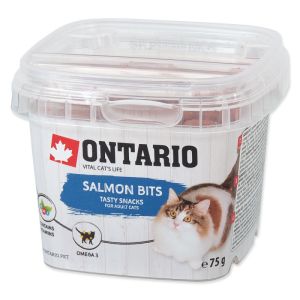 Ontario Salmon bits, gardums kaķiem ar laša garšu 75g