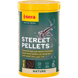 Barība dīķu storēm - Sera Sterlet Pellets 1000ml (650g)