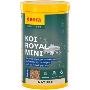 Sera KOI Royal Mini galvenā barība dīķa zivīm, granulas 1000ml (320g)