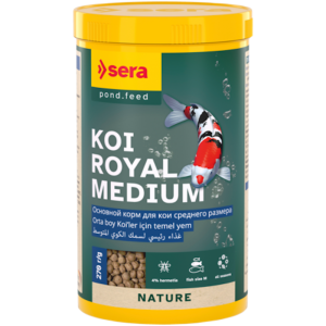 Sera KOI Royal Medium dīķa zivīm pamatbarība, peldošas granulas, bez krāsvielām un konservantiem 1000ml(270 g)
