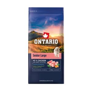 Ontario Senior Large Chicken and Sweet Potatoes barība lielo šķirņu suņiem senioriem ar vistu un saldajiem kartupeļiem 12kg