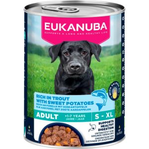  Eukanuba CAN LC AD AB TRUT&SWPT  koservi suņiem ar foreli 400gr