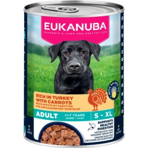 Eukanuba CAN LC AD AB TUR&CAR konservi suņiem ar tītaru un burkāniem 6x400g