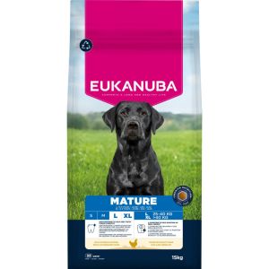 Sausa barība suņiem - Eukanuba Mature Large Chicken, sausā barība lielo šķirņu suņiem ar vistu 15 kg