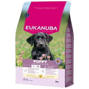  Eukanuba Puppy Large Breed Chicken sausā barība lielo šķirņu kucēniem ar vistu 3 kg