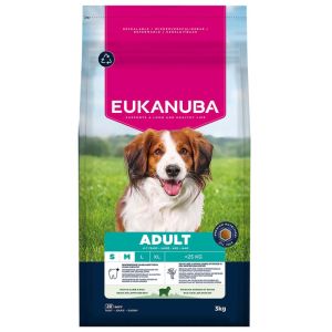 Eukanuba Adult Small and Medium Lamb and Rice sausā barība mazo, vidējo šķirņu suņiem ar jēru un rīsiem 3 kg