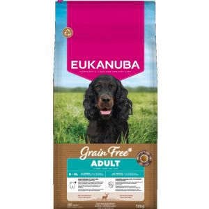  Eukanuba Adult All Grain Free Venison sausā barība visu šķirņu suņiem ar brieža gaļu 12kg