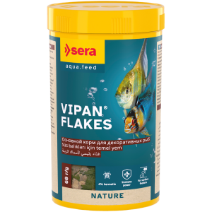Sera Vipan Flakes pārslveida barība dekoratīvajām zivīm 250ml (60 g)