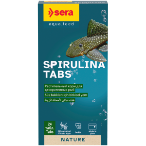 Sera Spirulina Tabs barība zivīm 24 tabletes