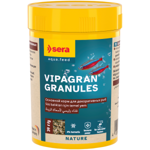 Sera Vipagran Granules peldoša, mīksta granulu barība dekoratīvajām zivīm 100ml (39 g)