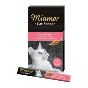 Miamor Lasch Cream gardums kaķiem ar lasi un Omega3 15g x 6
