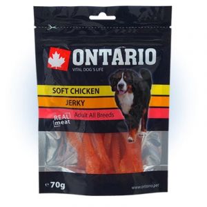 Ontario Soft Chicken Jerky,gardums suņiem vistas strēmelītes 70g
