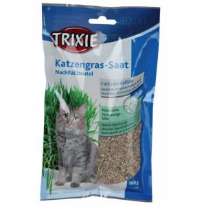 Trixie Cat Grass (bag) papildbarība kaķiem sēklas kaķu zāle100g
