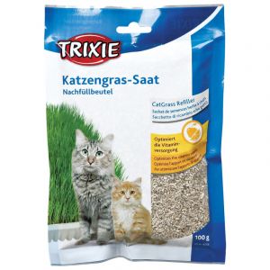 Trixie Bio Cat Grass (bag) papildbarība kaķēniem un kaķiem sēklas kaķu zāle 100g