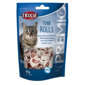 Trixie Premio Tuna Rolls gardums kaķiem ar tunci 50g