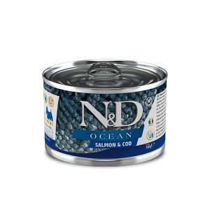 N&D NATURAL & DELICIOUS ND Dog Ocean Herring & Shrimp konservi suņiem 140g