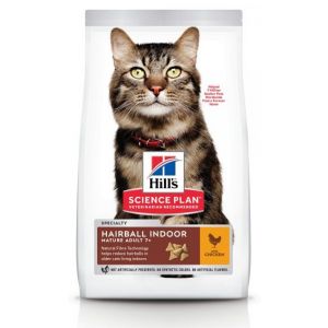 HILLS SP Hill's Science Plan Mature Adult 7+ Hairball Indoor chicken 1.5kg