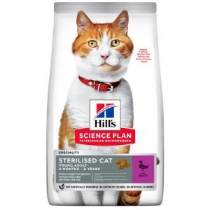 HILLS SP Hill's Science Plan Young Adult Sterilised Cat duck 10kg