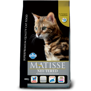 Matisse Neutered Cat with Chicken & Rice sausā barība sterilizētiem kaķiem 20kg