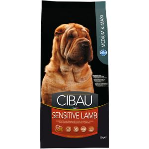Cibau Dog M/L Sensitive with Lamb sausā barība suņiem 12+2kg