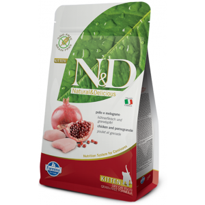 N&D NATURAL & DELICIOUS Cat Prime Grain Free Chicken & Pomegrante KITTEN 300g