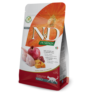 N&D NATURAL & DELICIOUS Cat Grain Free Quail, Pumpkin & Pomegrante 1.5kg