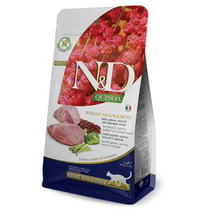 N&D NATURAL & DELICIOUS Cat Grain Free Quinoa, Lamb & Broccoli Weight Manage 5kg