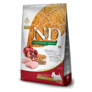 N&D NATURAL & DELICIOUS ND Dog Ancestral grain Chicken & Pomegranate Adult Mini 7kg