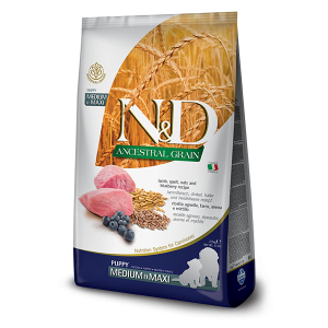 N&D NATURAL & DELICIOUS ND Dog low grain Lamb & Blueberry Puppy M/L  2.5kg