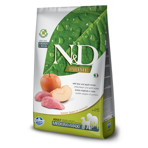 N&D NATURAL & DELICIOUS ND Dog PRIME Grain Free Boar & Apple Adult M/L bezgraudu 2.5kg