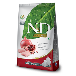 N&D NATURAL & DELICIOUS ND Dog Grain Free Chicken & Pomegranate M/L Puppy 12kg