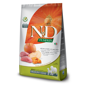 N&D NATURAL & DELICIOUS ND Dog Grain Free Boar & Apple Pumpkin Adult M/L 12kg