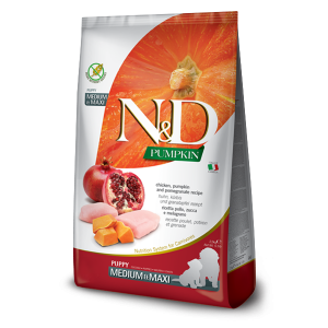 N&D NATURAL & DELICIOUS ND Dog Grain Free Chicken & Pomegrante puppy M/L 12kg