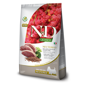 N&D NATURAL & DELICIOUS ND Dog Grain Free Quinoa & Duck neutered adult S 2.5kg