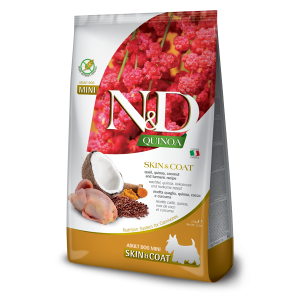 N&D NATURAL & DELICIOUS ND Dog Grain Free Quinoa & Quail skin & coat adult S 7kg