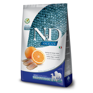 N&D NATURAL & DELICIOUS ND Dog Grain Free Fish & Orange adult M 12kg