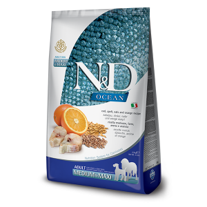 N&D NATURAL & DELICIOUS ND Dog low grain Fish & orange Adult M/L 12kg