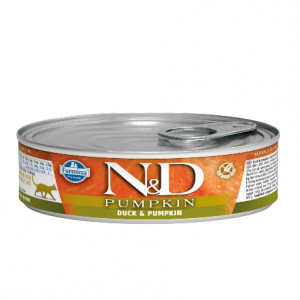 N&D NATURAL & DELICIOUS ND Cat Duck & Pumpkin konservi kaķiem 6 x 80g