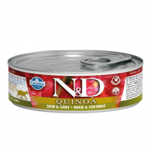 N&D NATURAL & DELICIOUS Cat Quinoa & Duck & Coco skin & coat 6 x 80g