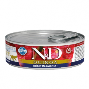 N&D NATURAL & DELICIOUS ND Cat Quinoa & Lamb Weight Management konservi kaķiem pastēte 80g