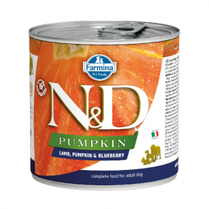 N&D NATURAL & DELICIOUS ND Dog Lamb & Blueberry & Pumpkin konservi suņiem 6 x 285g