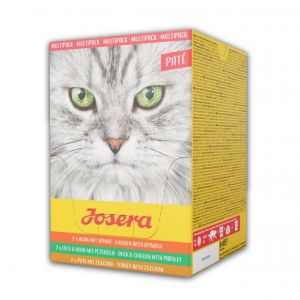  JOSERA konservi kaķiem MULTIPAKA Pastēte 6x85 g