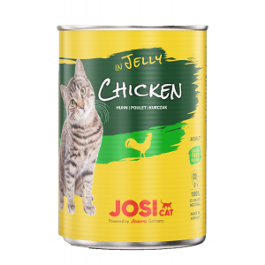 Konservi  JosiCat Chicken in jelly Konservi kaķiem 400 g