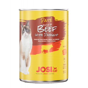 JOSERA JosiCat Pate Beef With Parsnip konservi kaķiem 400g