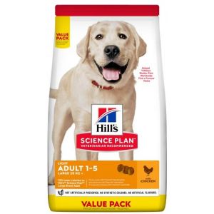 HILLS SP Hill's Science Plan LIGHT LARGE BREED ADULT CHICKEN ar vistu 18kg