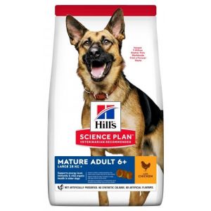 HILLS SP Hill's Science Plan MATURE ADULT 6+ LARGE BREED CHICKEN ar vistu 14kg