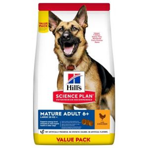 HILLS SP Hill's Science Plan MATURE ADULT 6+ LARGE BREED CHICKEN ar vistu 18kg