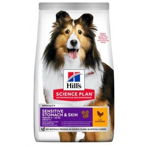 HILLS SP Hill's Science Plan™ MEDIUM ADULT SENSITIVE STOMACH&SKIN ar vistu 2.5kg