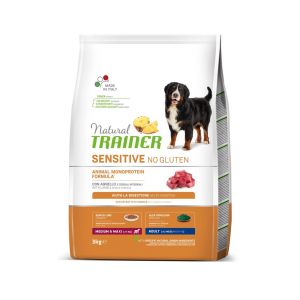 Natural Trainer Medium/Maxi Adult Sensitive Lamb ar jēru 3kg